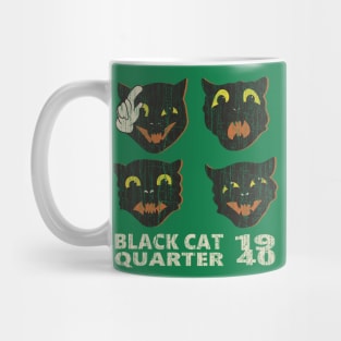 Black Cat Quartet 1940s Halloween Mug